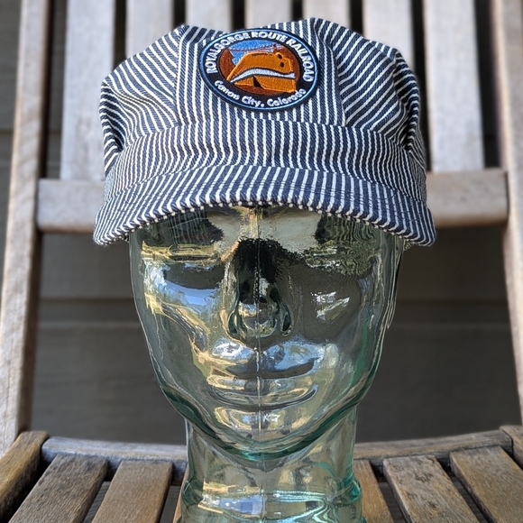 NWOT Royal Gorge Route Railroad Classic Train Engineer Conductor Adjustable Cap - Picture 8 of 8